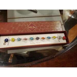 925 sterling silver  stella rose London evil eye bracelet